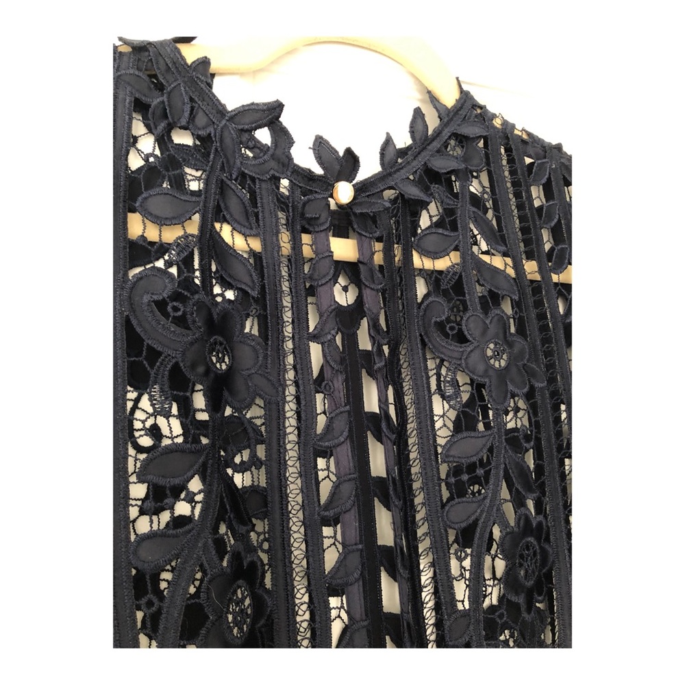 Self-Portrait Navy Lace Dress - Picture 7 of 7